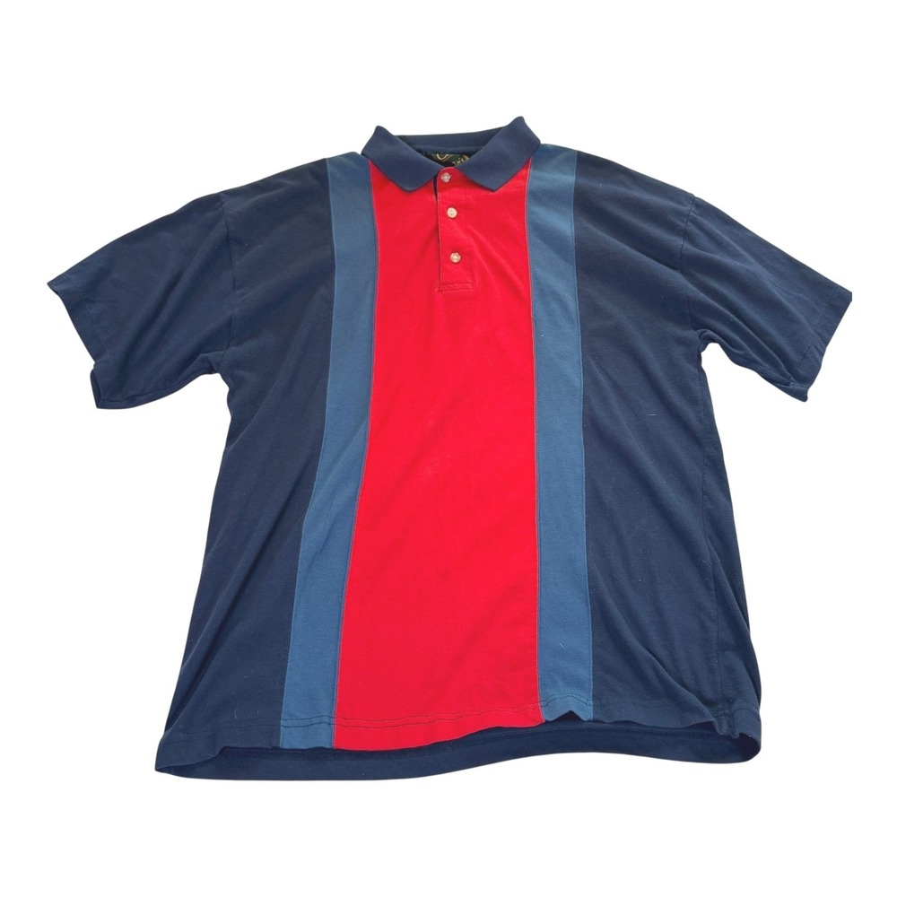 Vintage Crossbow‎ Polo Shirt Mens L | Colorblock 90s Y2K Short Sleeve
